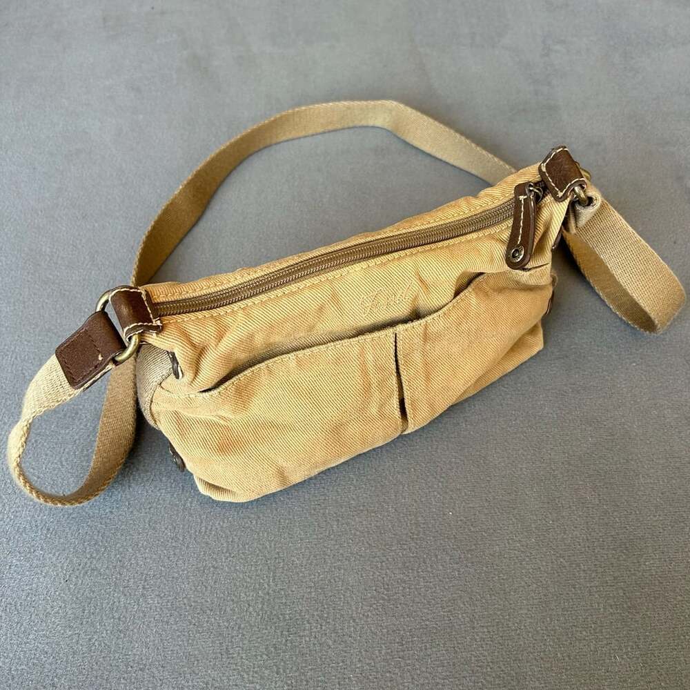 Vintage Fossil Keyer Mini Crossbody Bag Yellow And...